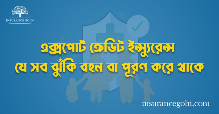 এক্সপোর্ট ক্রেডিট ইন্স্যুরেন্স যে সব ঝুঁকি বহন বা পূরণ করে থাকে