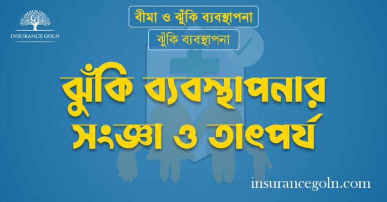 ঝুঁকি ব্যবস্থাপনার সংজ্ঞা ও তাৎপর্য