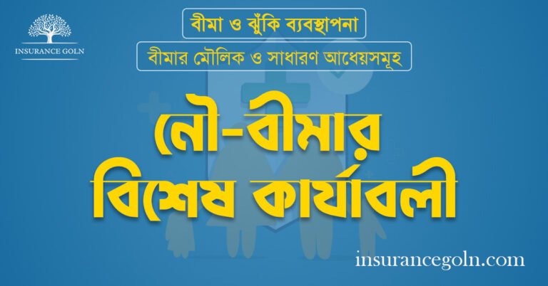 নৌ-বীমার বিশেষ কার্যাবলী