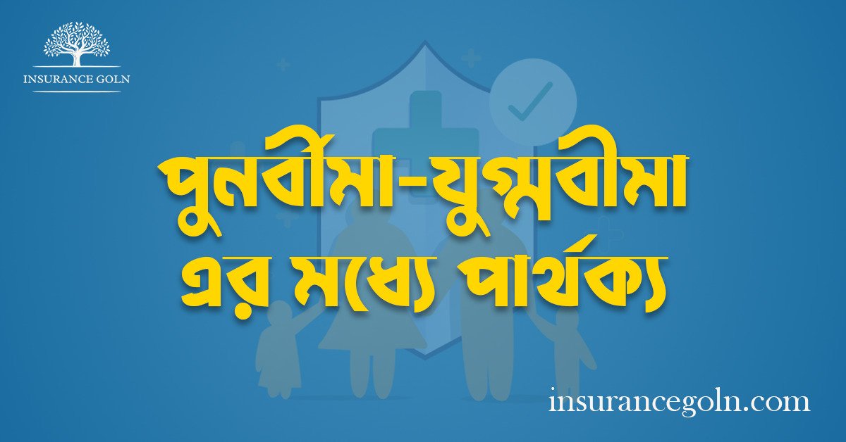 পুনর্বীমা-যুগ্মবীমা এর মধ্যে পার্থক্য