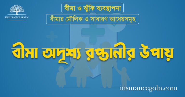 বীমা অদৃশ্য রপ্তানীর উপায়