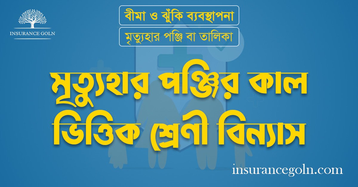 মৃত্যুহার পঞ্জির কাল ভিত্তিক শ্রেণী বিন্যাস