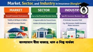 বাংলাদেশে বীমা বাজার, খাত ও শিল্প পার্থক্য