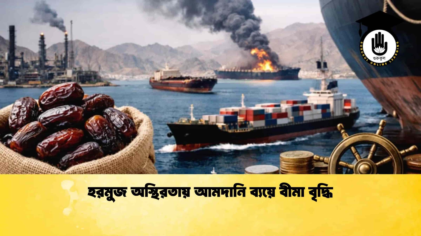 হরমুজ অস্থিরতায় আমদানি ব্যয়ে বীমা বৃদ্ধি