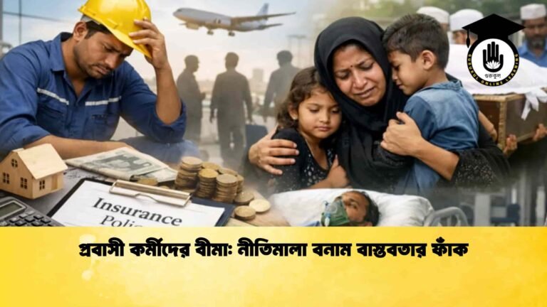 প্রবাসী কর্মীদের বীমা নীতিমালা বনাম বাস্তবতার ফাঁক
